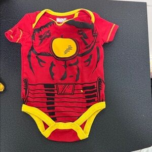Marvel Red and Yellow Superhero Onesie